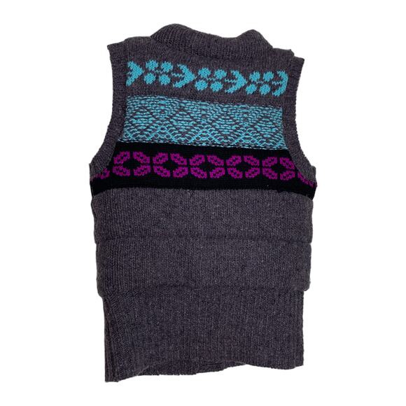 Free People Fair Isle Knit Woven Vest Jumper Sweater Cottage Core Cabin Small - Picture 3 of 3